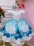 Vestido Infantil Frozen Princesa Aplique Gelo Festas - comprar online