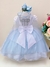 Imagem do VESTIDO INFANTIL FROZEN COM CAPA PÉROLAS FESTAS DE PRINCESAS