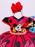 Vestido Infantil Vermelho Minnie com Cinto Pérolas Festas na internet