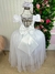 Vestido Longo Infantil Branco Rendado Batizado Daminhas - Sol Kids