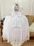 Vestido Infantil Branco Com Busto Nervura e Pérolas Damas na internet