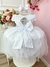 Vestido Infantil Branco Com Renda e Aplique de Flores Festas na internet
