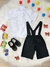 Conjunto Social Camisa Gravata Short Com Suspensório Preto - loja online