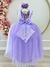 Vestido Infantil Damas de Honra Longo Lilás Pérolas e Strass na internet