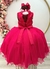 Vestido Infantil Rosa Rendado Luxo Flores em Aplique na internet