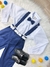 Conjunto Social Camisa Calça Gravata e Susp. Azul Marinho - comprar online