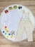 Conjunto Social Calça Gravata e Susp. Camisa Branca Bege - Sol Kids