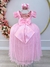 Vestido Infantil Rosa Realeza C/ Renda e Pérolas Damas na internet