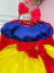Vestido Fantasia Infantil Branca de Neve Capa e Tiara e Luva - comprar online