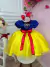 Imagem do Vestido Fantasia Infantil Branca de Neve Capa e Tiara e Luva