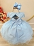 Vestido Infantil Bebê Azul C/ Renda Jardim Encantado Festa na internet