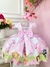 Vestido Infantil Rosa Bosque Encantado dos Animais Festas na internet
