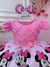 Vestido Infantil Minnie Rosa Cinto de Pérolas C/ Tiara na internet