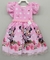 Vestido Infantil Minnie Florido de Rosas C/ Pérolas Festas - loja online