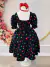 Vestido Infantil Primavera Verão Preto C/ Corações na internet