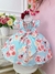 Vestido Infantil Azul Jardim das Borboletas com Pérolas na internet
