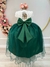 Vestido Infantil Longo Off White Saia Verde Esmeralda Daminha na internet