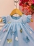 Vestido Infantil Bebê Azul Bebê Jardim Encantado Luxo - comprar online