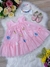 Vestido Infantil Bebê Rosa Bebê Jardim Encantado Luxo - Sol Kids
