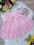 Vestido Infantil Bebê Rosa Bebê Jardim Encantado Luxo - loja online