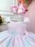 Vestido Infantil Rosa Bosque Safari Busto C/ Strass Festas - comprar online