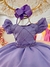 Vestido Infantil Lilás C/ Cinto de Pérolas Festas Casamento - comprar online