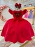 Vestido Infantil Vermelho C/ Cinto de Pérolas Casamento Luxo na internet