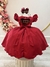 Vestido Infantil Marsala Busto Nervura C/ Pérolas Casamentos na internet