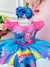 Vestido Infantil Lilo e Stitch Angel Colorido Festas na internet