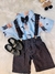 Conjunto Meninos do Poderoso Chefinho Com Short Susp.e Camisa - Sol Kids