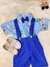 Conjunto Meninos Circo Azul Com Short Susp.e Camisa - Sol Kids