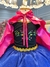 Fantasia Infantil Princesas Anna Frozen C/ Capa Luxo Festas - comprar online
