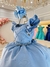 Vestido Infantil Azul Claro Busto Nervura Com Pérolas Festas na internet