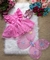 Romper Jardineira Jardim Encantado Rosa - Sol Kids