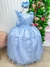 Imagem do Vestido Infantil Longo Azul Bebe