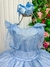 Vestido Infantil Longo Azul Bebe