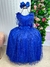 Vestido Infantil Longo Azul Royal - loja online