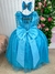 Vestido Infantil Longo Azul Tiffany na internet