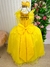 Vestido Infantil Longo Amarelo - comprar online