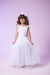 Vestido Infantil Longo Branco Batizado Daminhas - comprar online