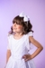Vestido Infantil Longo Branco Batizado Daminhas - Sol Kids