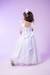 Vestido Infantil Longo Branco Batizado Daminhas - loja online