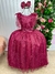 Vestido Infantil Longo Marsala - loja online