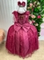 Vestido Infantil Longo Marsala
