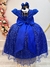 Vestido Infantil Azul Royal C/ Renda Daminhas de Honra Longo na internet
