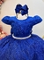 Vestido Infantil Azul Royal C/ Renda Daminhas de Honra Longo - comprar online