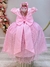 Vestido Infantil Rosa Claro C/ Renda Daminhas de Honra Longo na internet