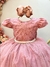 Vestido Infantil Rose C/ Renda Daminhas de Honra Longo - comprar online
