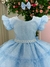 Vestido Festa Infantil Azul Bebe na internet