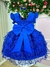 Vestido Festa Infantil Azul Royal - Sol Kids